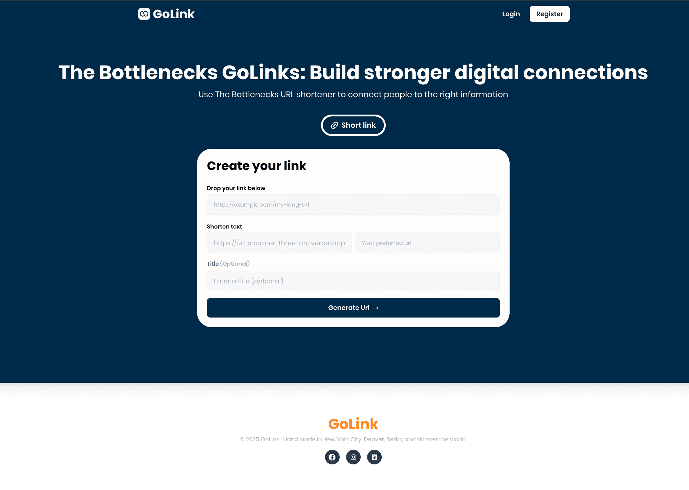 GoLink — URL Shortener