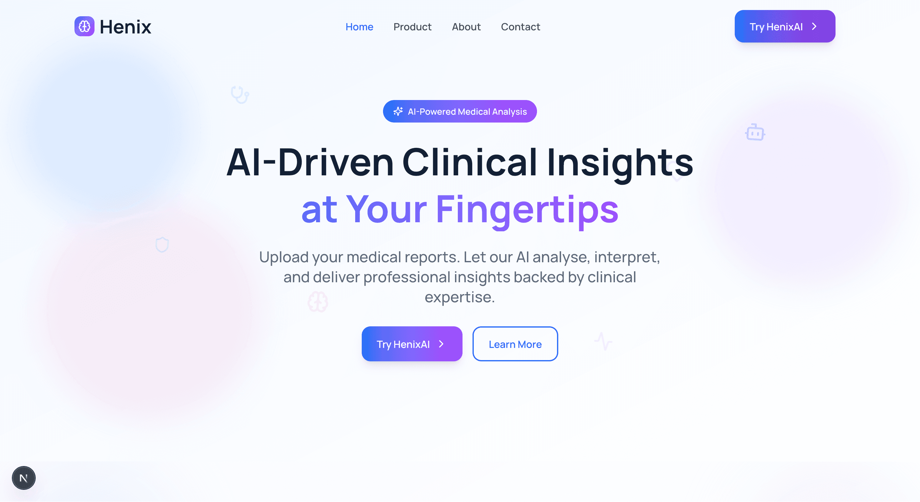 HealthZenix — AI Healthcare Platform
